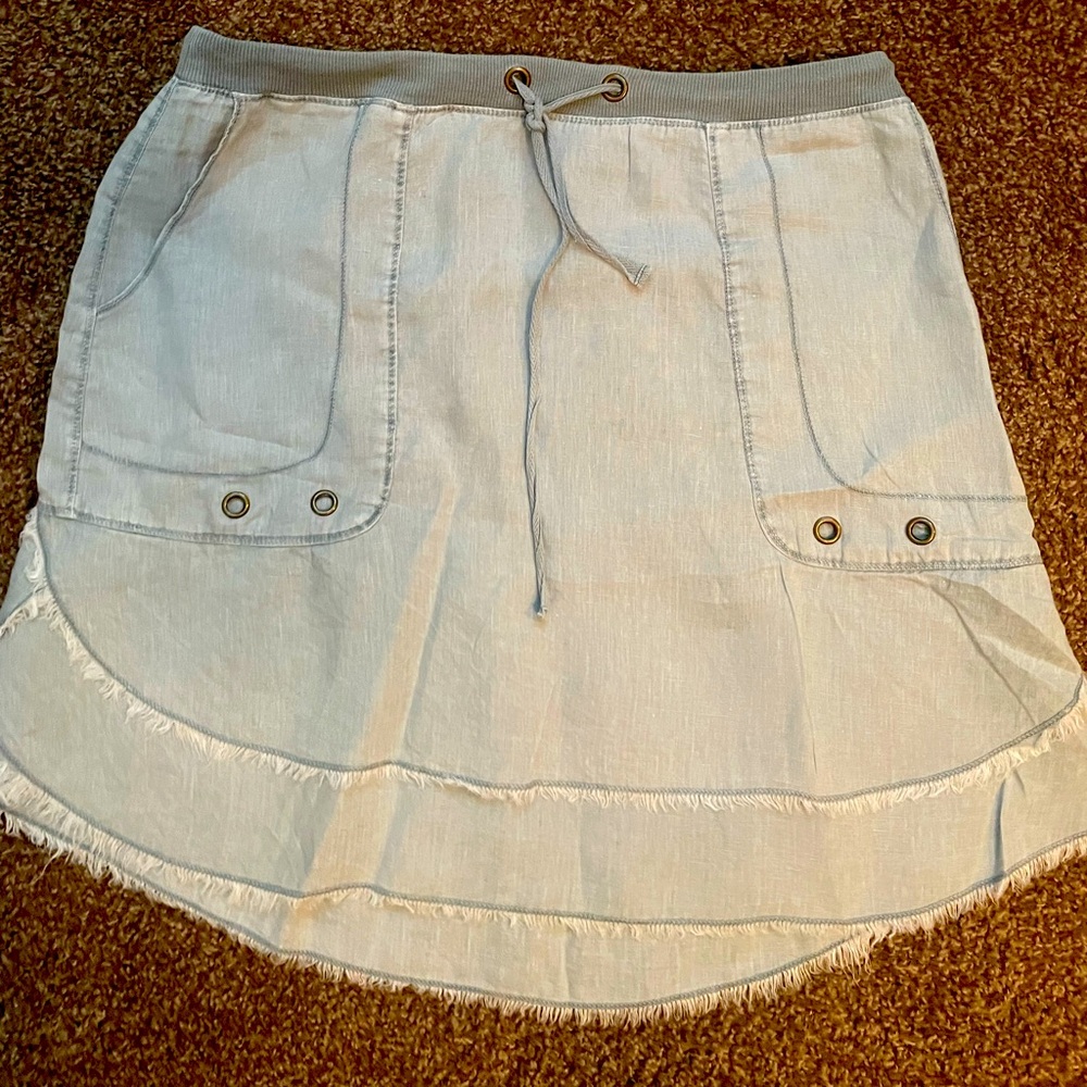 Sage green skirt